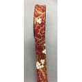 Holly Berry Burgundy Wired Ribbon 1" 10y 